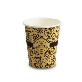 PAMI Hot Coffee Paper Cups -Disposable Take-Away Coffee Cups For Hot Drinks- Single-Use Paper Glasses For Espresso, Hot Chocolate, Tea- Cute To-Go Hot Beverage Drinking Cups (1000, 8oz)