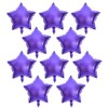 10Pcs Star Foil Balloons, Aluminum Foil Mylar Balloons, 10in Star Shape Party Balloons Star Balloons for Party, Wedding, Birthday(Purple)