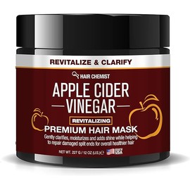 Hair Chemist Revitalize & Clarify Apple Cider Vinegar Revitalizing Premium Hair Mask 12 oz. - Deep Conditioning Hair Mask for Dry Scalp and Dry Hair