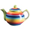 Hand Painted Rainbow Stripe Small Teapot