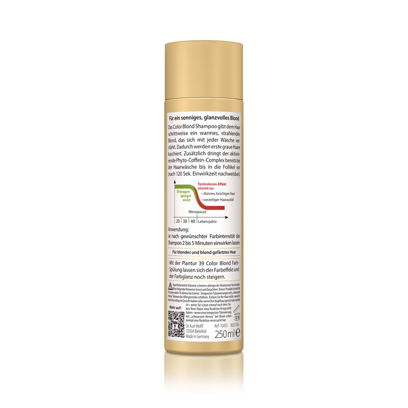 Plantur 39 Colour Blonde Phyto-Caffeine Shampoo, 1 x 250 ml