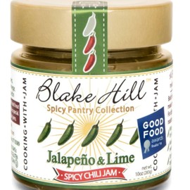 Blake Hill Preserves Jalapeo & Lime Spicy Chili Jam - 10 oz, Gluten-Free, Reduced Sugar, Organic Chilis