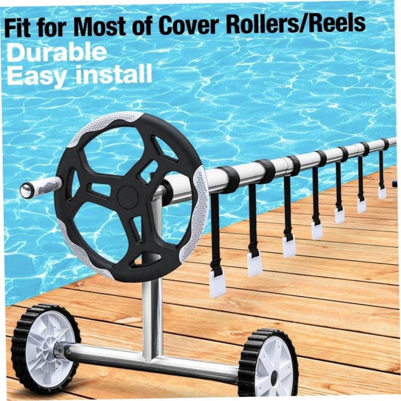 SNOKAY 8 Pcs Pool Solar Cover Reel Attachment Kit -