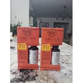 nature's spirit Lot 2 Argan Oil 100% PURE By nature's spirit 1 fl oz / 30 ml NEW UNOPENED BOX