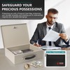Polspag Fireproof Document Box with Key Lock & Fireproof Money