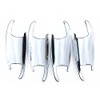 UNICUS Chrome Door Handle Recess Insert Cups 4X Compatible with
