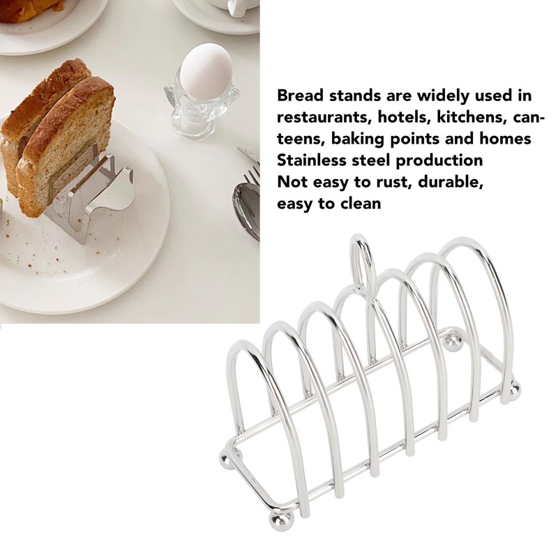 Stainless Steel Toast Rack Easy To Clean Vintage Rustproof Toast