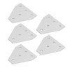 5Pcs Tie Plate 5 Holes Aluminum Robust Reinforced Connecting Mending