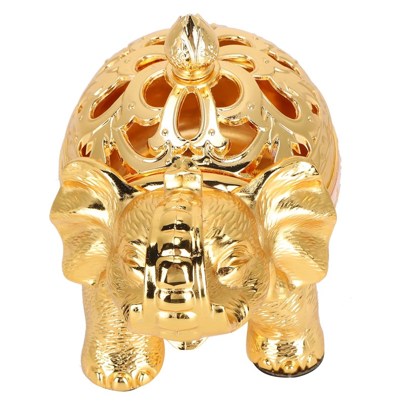 Elephant Shaped Incense Burner Aromatherapy Ornament for Living Room Entryway
