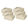 6-Pack Tan/Almond PVC Vinyl 4 inch x 4 inch External