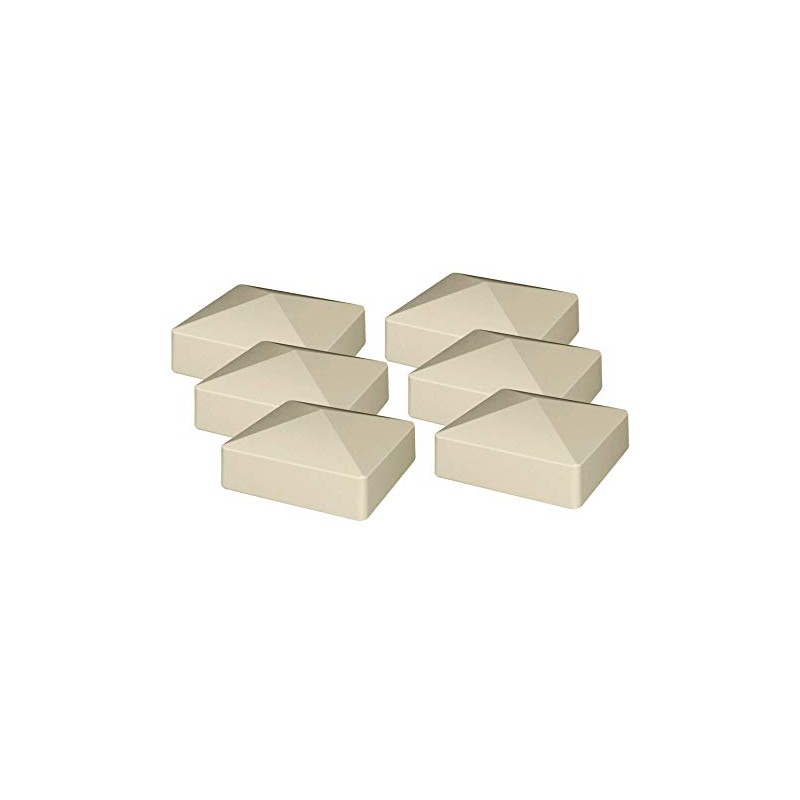 6-Pack Tan/Almond PVC Vinyl 4 inch x 4 inch External