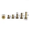 75 Sets Chicago Screws Assorted Kit 5 Sizes Bronze Leather