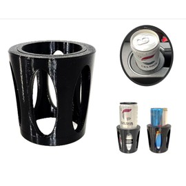 Adaptador 2 en 1 de soporte delgado para latas de 8.4 onzas / 12 onzas, funda adaptadora universal para bebidas energéticas, Seltzers antiderrames, ajuste seguro para coches, barcos, RV