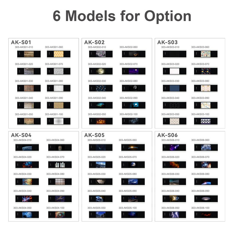 Godox AK-S06 Slide Set Transparencies for Godox AK-R21 Camera Flash