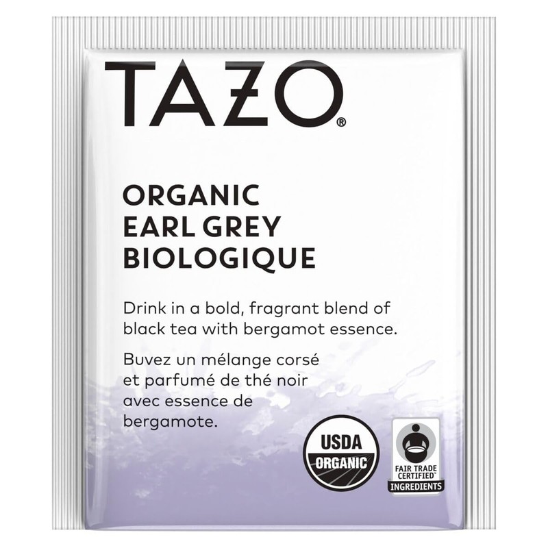 TAZO Regenerative Earl Grey, High Caffeine and Bold Flavor, 16