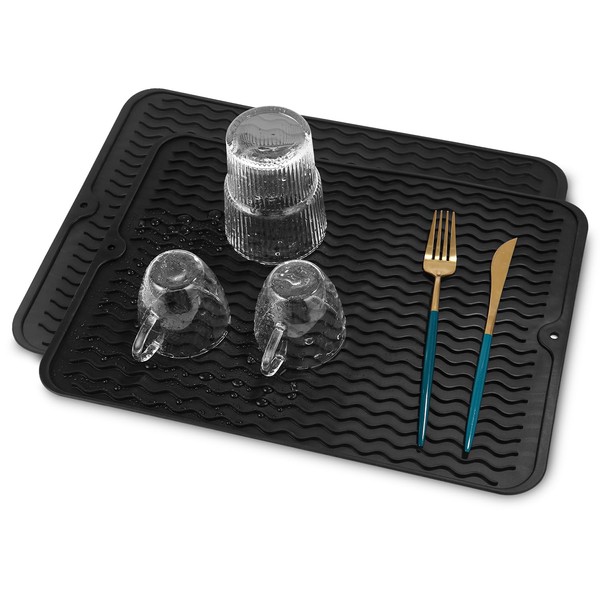 Yoxovo Set of 2 Dish Drying Mat 40 x 30