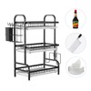 KUK 3 Tier Dish Drying Rack, Large Stainless Steel Over