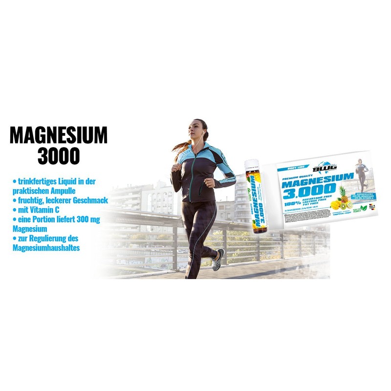 Body Worldg Group Magnesium 3000, Body Line 20 Water Kfläsch