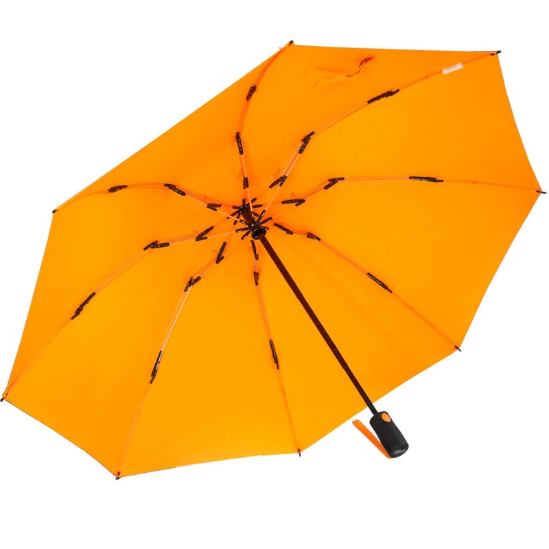 iX-brella Reverse Reverse Opening Fiberglass Pocket Umbrella with Coloured Spokes,