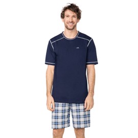 e.VIP® Carl S 885 Men's Cotton Pyjamas - Blue - Small