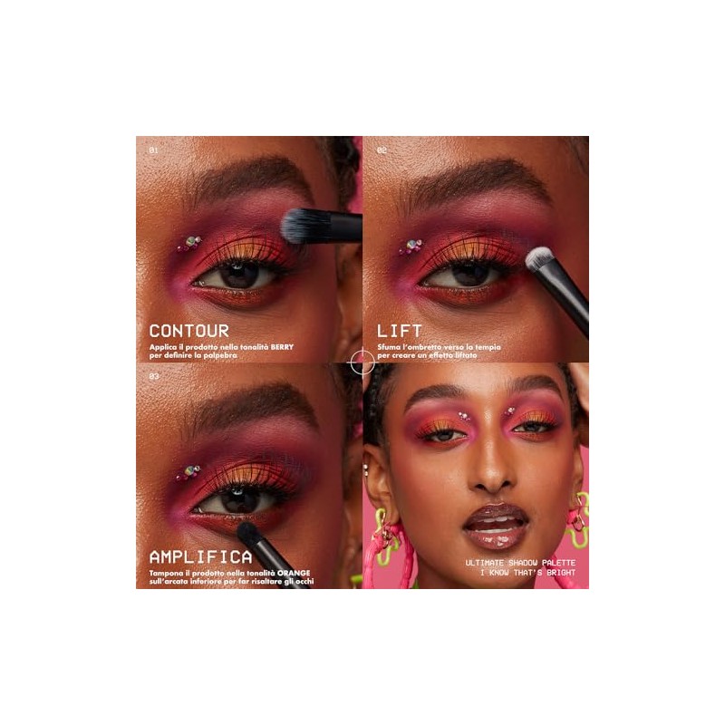 NYX Professional Makeup, Ultimate Shadow, Paleta de sombras, Brights