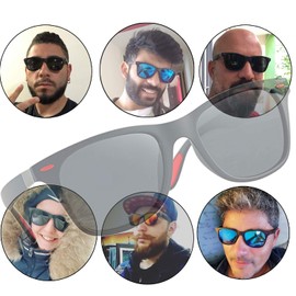 Perfectmiaoxuan Polarized Sunglasses, For Driving, UV 400, UV Protection, Sports, Bicycle, Biking, Fishing, Climbing, Sunglasses for men, black + dark green