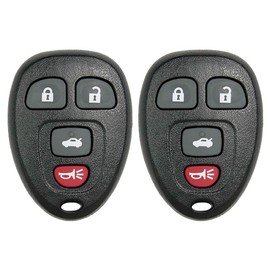 Keyless2Go New Keyless Entry Replacement Remote Car Key Fob for Select Malibu Cobalt Lacrosse Grand Prix G5 G6 Models That Use 15252034 KOBGT04A Remote (2 Pack)