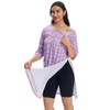 AprBark Women's Post Surgery Hospital Gown C Magnetic Shoulder Closures,