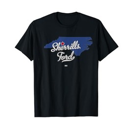 Sherrills Ford North Carolina NC Map T-Shirt