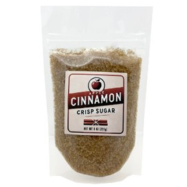 crait APPLE CINNAMON CRISP Flavored Sugar - 8 Ounce Resealable Bag – Use in Baked Goods, Cocktail Rimming Sugar, Coffee Topping, Frappes – Apple Cinnamon Sugar, Ice Cream Topping