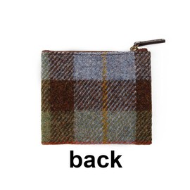 Harris Tweed Coin Purse Small Money Pouch Wallet With Zipper For Men Women Gift(MacLeod)