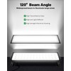 4 Pack Linkable LED Shop Lights, 100W 15000LM Aluminum Plug