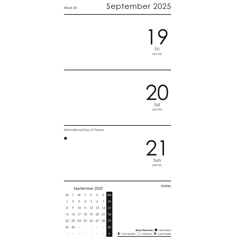 2025 Pocket Diary Slim Silver Glitter Stylish Hardcover Week to