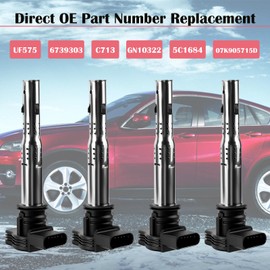 4X Ignition Coil Packs and Spark Plugs for Volkswagen Tiguan Jetta 2.0L L4