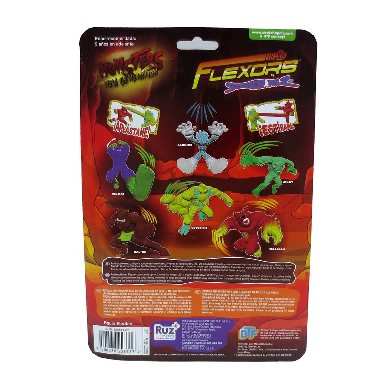 Ruz Figura de Accion Flexors Serie Monsters 6" Ziggy