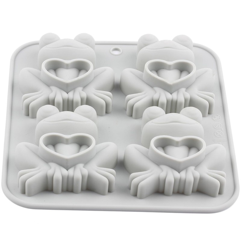 4 Cavity Frog Candy Molds Passover Frog Silicone Mold For
