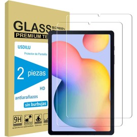 MORNWELL 2Pzas Protector de Pantalla para Galaxy Tab S6 Lite(10.4 Pulgadas,2024/2022/2020 Modelo) con Marco de Instalación Fácil,9H Mica Cristal Vidrio Templado,HD Transparente