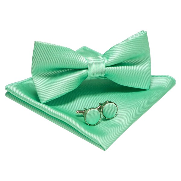 Jemygins Set for Men - Includes Plain Bow Tie, Men’s