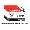 Set of 12 Deterrent, Alarm Stickers, Video Surveillance, Home Protection,