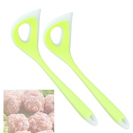 2 Pieces Meatball Maker, Scoop Ball Maker Non-Stick Meatball Maker Meat Baller Spoon, Fish Ball Spoon with Comfortable Practical Meatball Making Tool