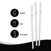 100-Pack Plastic Straws, Clear Flexible Drinking Straws, Disposable Non-Bendable Plastic