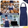 SATINIOR 2 Pcs Chef Costume for Women Men Chef Hat