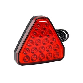 YnGia F1 Style Brake Light, Red Triangle Towing Hitch Lights for Trailers Cars, High Visibility Hitch Brake Light, Tow Lights Compatible with Most Vehicles(Red)