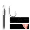 FOLANDO 10 PCS Curve Shank Carp Hooks, Fishing Hair Rigs