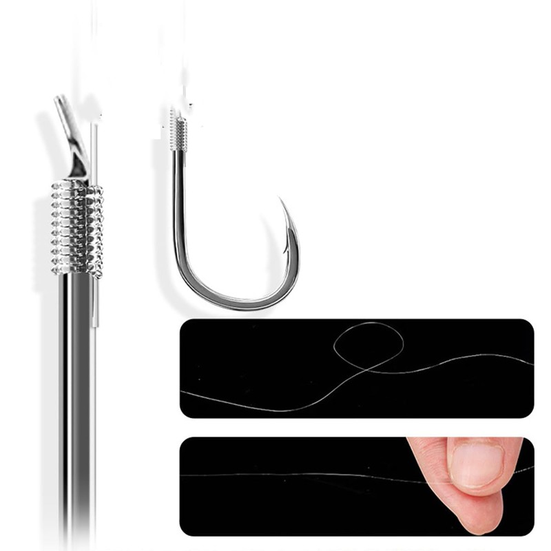 FOLANDO 10 PCS Curve Shank Carp Hooks, Fishing Hair Rigs
