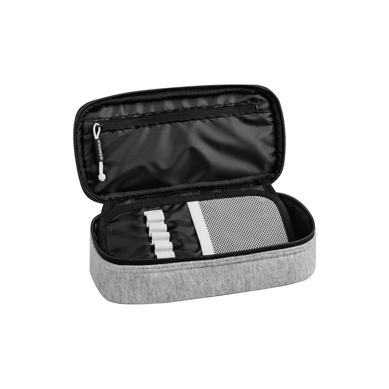 BRUNNEN 1049249010 Pencil Case, Light Grey, Black
