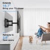 Pipishell Full Motion TV Wall Mount for 37-75 inch Flat/Curved