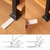 ZZJMCH 12 Pack White Multi Purpose Furniture Plastic Shims for