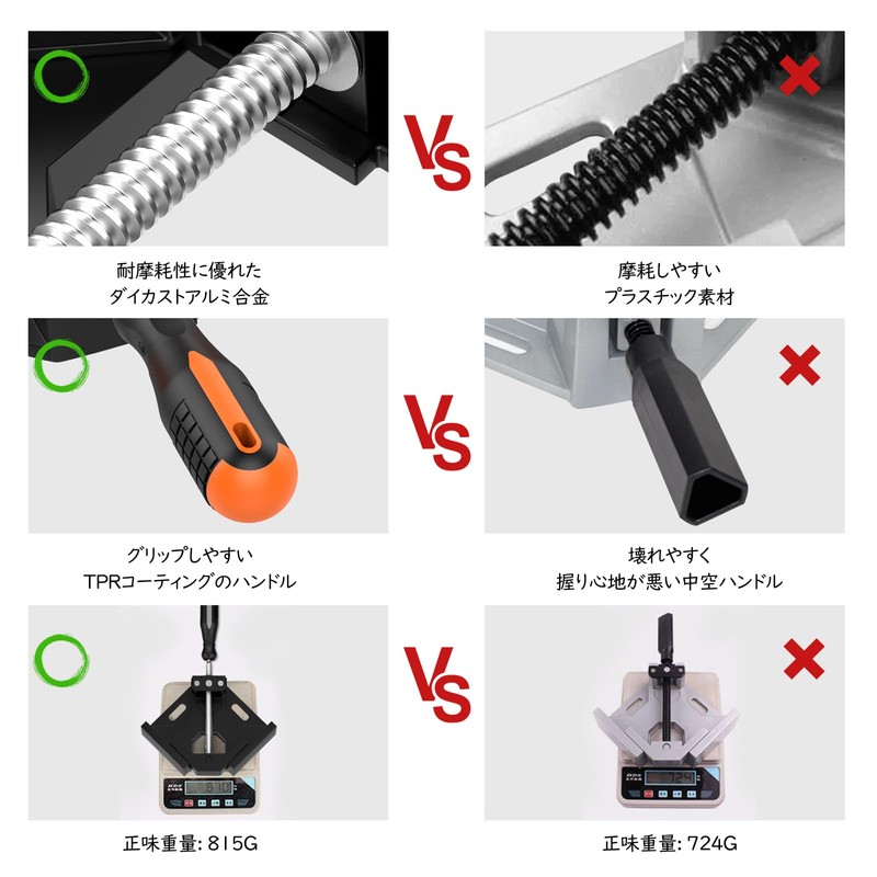 Housolution Corner Clamp, 90°, For Woodworking, Welding, Fixed Angle, Frame,