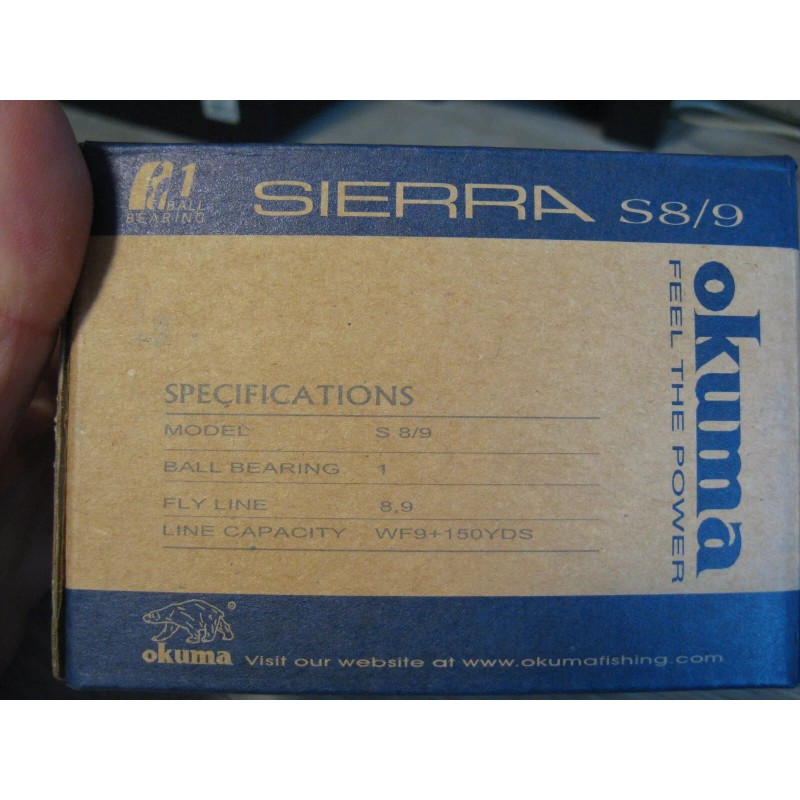 Okuma Sierra S 8/9 Fly Fishing Reel - Size 8/9